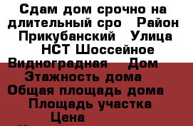 Сдам дом срочно на длительный сро › Район ­ Прикубанский › Улица ­ “НСТ“Шоссейное Видноградная  › Дом ­ 3 › Этажность дома ­ 2 › Общая площадь дома ­ 49 › Площадь участка ­ 4 › Цена ­ 11 000 - Краснодарский край, Краснодар г. Недвижимость » Дома, коттеджи, дачи аренда   
